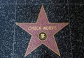 Chuck Norris`s Star, Hollywood Walk of Fame - August 11th, 2017 - Hollywood Boulevard, Los Angeles, California, CA Royalty Free Stock Photo