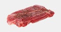 Chuck Steak Seasoned Side View