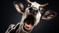 chuckle funny cow Royalty Free Stock Photo