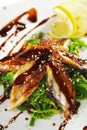 Chuka Seaweed with Unagi Salad Royalty Free Stock Photo