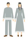 chukchi couple. Royalty Free Stock Photo