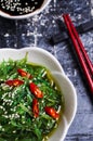 Chukka salad from seaweed Royalty Free Stock Photo
