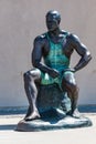 Statue of Olympic Wrestler Wes Barnett