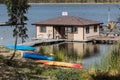 Rental Kayaks at Boat Dock in Chula Vista, California Royalty Free Stock Photo