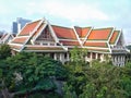 Library of Chulalongkorn University, the oldest university of Thailand. Royalty Free Stock Photo