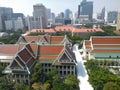 Library of Chulalongkorn University, the oldest university of Thailand. Royalty Free Stock Photo