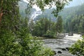 Chulcha River and Uchar waterfall, Altai Republic, Russia