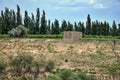 Chunche in Uighur language used for drying raisins built in high and windy nature area of Turpan in Xinjiang Uighur Autonomous R