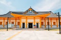 Gimyujeong train station, Korean traditional architecture in Chuncheon, Korea