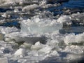 Chunck of ice floating Royalty Free Stock Photo