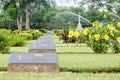 Chungkai War Cemetery, Thailand Royalty Free Stock Photo