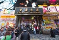 Chungking mansions facade in Hong Kong