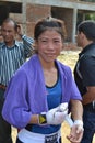 Mary Kom, is an Indian Olympic boxer