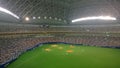 A Chunichi Dragons Baseball Game at Nagoya Dome in Nagoya, Japan.