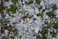 Hail Storm Aftermath Royalty Free Stock Photo