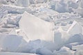 Chunks of ice in sunlight