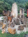 Chunks of Japanese wood