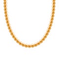 Chunky chain golden metallic necklace or bracelet