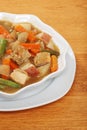 Chunky homemade chicken stew Royalty Free Stock Photo