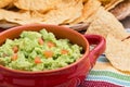 Chunky Homemade Guacamole Royalty Free Stock Photo