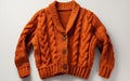 Chunky Knit Cardigans Isolated on a Clear Background -Generative Ai Royalty Free Stock Photo