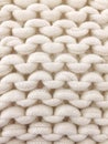 Chunky knit woollen blanket Royalty Free Stock Photo