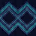 Chunky rhombus argyle knit texture geometric