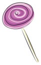 Image of chupa chups - lollipop, vector or color illustration