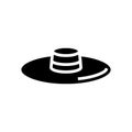 chupalla hat cap glyph icon vector illustration Royalty Free Stock Photo