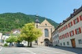 Houses in the Chur old town, Switzerland Royalty Free Stock Photo