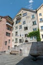 Houses in the Chur old town, Switzerland Royalty Free Stock Photo