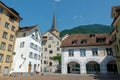 Houses in the Chur old town, Switzerland Royalty Free Stock Photo