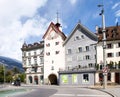 Chur downtown Swiss agglomeration Royalty Free Stock Photo