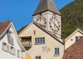 Buildings of the historic part of the city of Chur, Switzerland