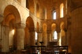 Interior of old stone church