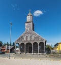 Church of Achao - Chiloe Island, Chile Royalty Free Stock Photo