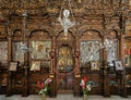 Church of Agia Irini in Oia, Santorini in Greece Royalty Free Stock Photo