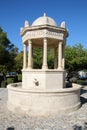 Limestone fountain in front of Agia Paraskevi Church in Geroskipou, Cyprus