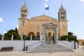 The Church of Agia Triada, a Byzantine temple in the mountainous village of Lefkes on Paros Royalty Free Stock Photo