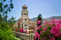 Church Agios Nectarios on island Aegina, Greece Royalty Free Stock Photo