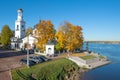 Church of Alexander Nevsky in the autumn landscape, Ust-Izhora