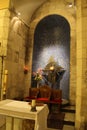 Church of all nations, the altar detail, Jerusalem, Gethsemane,  Israel Royalty Free Stock Photo