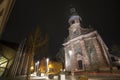 church in alzenau germany at night Royalty Free Stock Photo