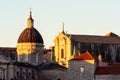 Ancient buildings in old town in dubrovnik croatia Royalty Free Stock Photo