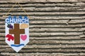Church Announcements With Wooden Background Effect