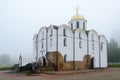 Church of Annunciation in misty morning, Vitebsk, Belarus