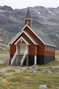 Church in Appilatoq, Greenland Royalty Free Stock Photo