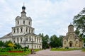 Church Of The Archangel Michael and Cathedral Of The Saviour in the Spaso-Andronikov monastery in Moscow, Russia Royalty Free Stock Photo