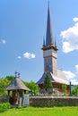 The Church of the Archangels Michael and Gabriel in Surdesti village, Maramures county, Romania. Royalty Free Stock Photo