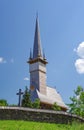 The Church of the Archangels Michael and Gabriel from Plopis village, Maramures county, Romania. Royalty Free Stock Photo